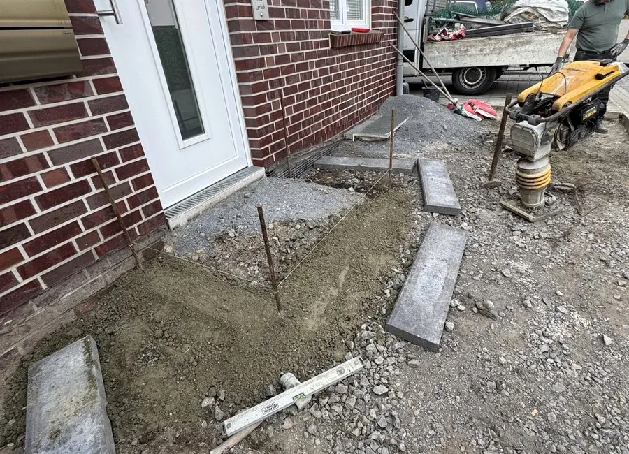 Vorher Nachher Projekt Gartenbau Münster Fernandes und Lopes