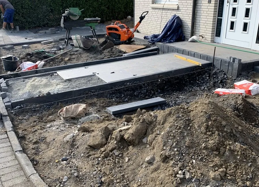 Vorher Nachher Projekt Gartenbau Münster Fernandes und Lopes